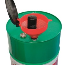 Oil Drum Funnel With Grill Red 250mm (Funnels) Tools & Maintenance