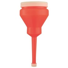 Funnel With End Cap & Lid Red 80mm (Funnels) Tools & Maintenance