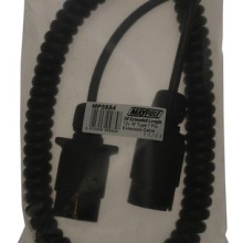 Curly Extension Lead 3m 12N 7 Pin Plugs (Extension Leads)