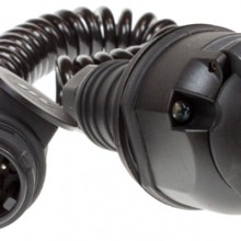 Curly Extension Lead 8 Pin Plug & 13 Pin Socket (8 Core) (Plugs & Sockets)