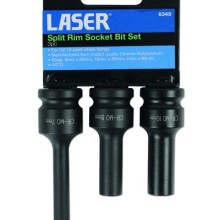 Split Rim Socket Bit Set 3 Piece (Tyre & Wheel Tools) Tools & Maintenance