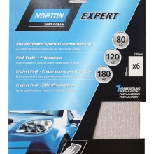 Project Pack of 6 Preparation Sanding Sheets (Sandpaper)