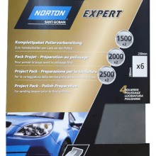 Norton Project Pack of 6 Preparation Sanding Sheets 63642541766 Type P