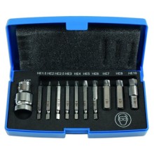 Damaged Cap Head Bolt & Screw Extractor Set 11 Piece (Screw Extractors)