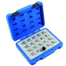 Locking Wheel Nut Key Set Vauxhall Opel 20pc (Tyre & Wheel Tools) Tools & Maintenance