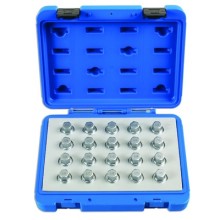 Locking Wheel Nut Key Set Vauxhall Opel 20pc (Tyre & Wheel Tools)