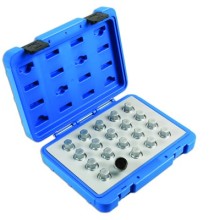 Locking Wheel Nut Key Set Vauxhall Opel 20pc (Tyre & Wheel Tools) Tools & Maintenance