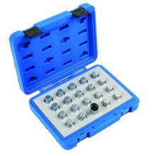 Locking Wheel Nut Key Set Vauxhall Opel 20pc (Tyre & Wheel Tools) Tools & Maintenance