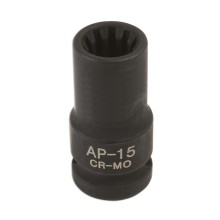 Caliper Brake Pad Socket 10 Point 15mm (Brake Caliper Tools)