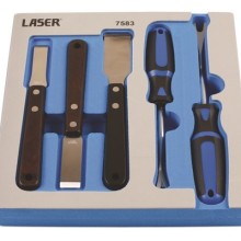 Clip Remover And Tungsten Tipped Scraper Set 5 piece (Panel Repair)