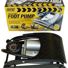 Foot Pump Heavy Duty Analogue Gauge Twin Barrel (Foot Pumps)