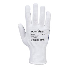 A110 - Grip 13 PVC Dotted Glove White/Blue PORTWEST A111WBRXS Tools & Maintenance