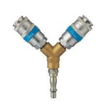 Airflow Twin Coupling to Standard Adaptor (Airline Connector)