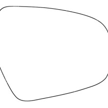 APEC Replacement Stick-On Standard Vehicle Mirror Glass RHS APEC AMS27