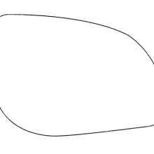 APEC Replacement Stick-On Standard Vehicle Mirror Glass RHS APEC AMS27