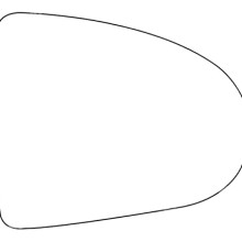 APEC Replacement Stick-On Standard Vehicle Mirror Glass RHS APEC AMS27
