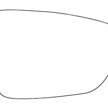 APEC Replacement Stick-On Standard Vehicle Mirror Glass RHS APEC AMS27