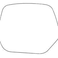 APEC Replacement Stick-On Standard Vehicle Mirror Glass LHS APEC AMS27