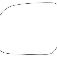 APEC Replacement Stick-On Standard Vehicle Mirror Glass LHS APEC AMS27