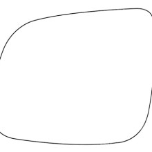 APEC Replacement Stick-On Standard Vehicle Mirror Glass LHS APEC AMS27