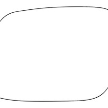 APEC Replacement Stick-On Standard Vehicle Mirror Glass LHS APEC AMS28