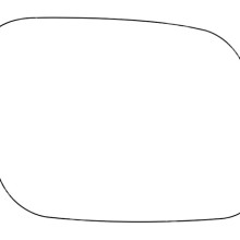 APEC Replacement Stick-On Standard Vehicle Mirror Glass RHS APEC AMS28