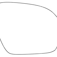 APEC Replacement Stick-On Standard Vehicle Mirror Glass RHS APEC AMS28