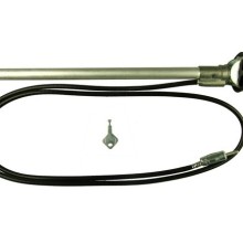 Aerial Large Head Wing Mount AM FM Chrome (Aerials)