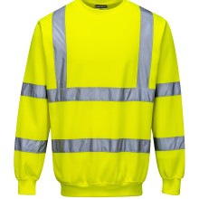Hi Vis Sweatshirt Yellow (Hi Vis Sweatshirts) Size XL