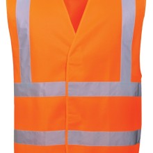 Hi-Vis Vest C470ORRSM Size S/M PORTWEST C470ORRS/M
