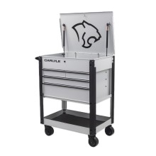 Deluxe 4 Drawer Cart Gritty Grey CARLYLE HAND TOOLS C4DRCARTGG