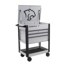 Deluxe 4 Drawer Cart Gritty Grey CARLYLE HAND TOOLS C4DRCARTGG Tools & Maintenance