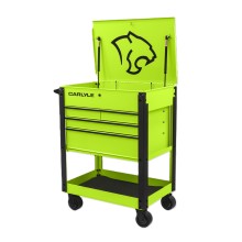 Deluxe 4 Drawer Cart Venom Green CARLYLE HAND TOOLS C4DRCARTVG Tools & Maintenance