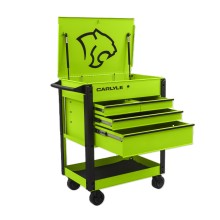 Deluxe 4 Drawer Cart Venom Green CARLYLE HAND TOOLS C4DRCARTVG Tools & Maintenance
