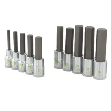 10PC 1 2DR METRIC HEX SOCKET SET Bits Single Tools & Maintenance