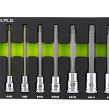 8 PC LONG TRIPLE SQUARE BIT SET Bits Single