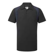 CD812 - WX2 Eco Polo Shirt S/S Black/Navy CD812BNRXXL Size 2XL PORTWES