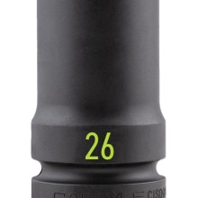 1DR DEEP 6PT IMPACT SOCKET 26MM Impact Sockets