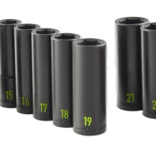 14PC 1 2DR 6PT DEEP IMP SKT 10 27MM Deep Impact Sockets Tools & Maintenance