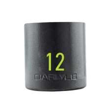 1 2in Drive 12mm 6 PT Stubby Impact Socket Impact Sockets Shallow