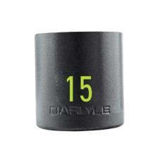 1 2in Drive 15mm 6 PT Stubby Impact Socket Impact Sockets Shallow Tools & Maintenance