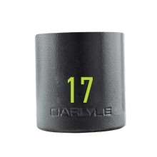 1/2in Drive 17mm 6 PT Stubby Impact Socket CARLYLE HAND TOOLS CISST121