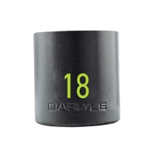 1 2in Drive 18mm 6 PT Stubby Impact Socket Impact Sockets Shallow Tools & Maintenance