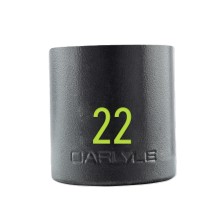 1 2in Drive 22mm 6 PT Stubby Impact Socket Impact Sockets Shallow