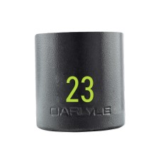 1 2in Drive 23mm 6 PT Stubby Impact Socket Impact Sockets Shallow