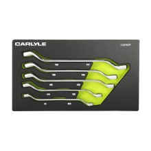 5 PC Metric 12 PT Double Box Offset Wrench Set Spanners Sets