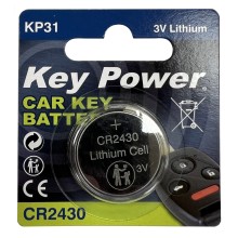 Key Power Coin Cell Battery CR2430 - Lithium 3V - Box of 10 KEYPOWER C