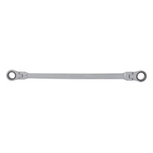 12 PT 17mm x 19mm 72 Tooth Extended Box Ratcheting Flex Double Box Wrench