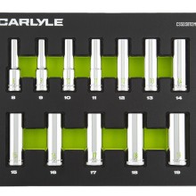 12pc 3 8 Drive 12 point deep socket set 8mm to 19mm Socket Sets