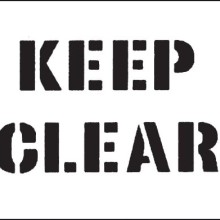 Reusable Marking Stenciles (Parking Stencils)